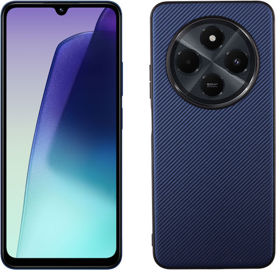 Volte-Tel Carbon Lift Back Cover Σιλικόνης Μπλε (Redmi 14C / Poco C75)