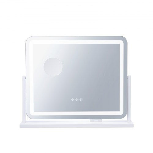 Vevor Makeup Mirror with Light 17.7x17.7cm White
