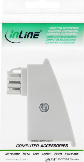 Inline Inline Tae-f Dsl Adapter Βύσμα Tae-f Στην Υποδοχή Rj45 8p2c Fritzbox Γκρι 14071767 4043718266340