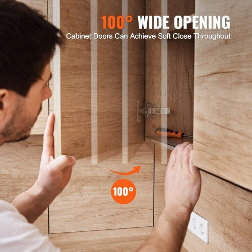 Vevor Pack of 50 Full Overlay Soft Close Cabinet Hinges Frameless Oscjjl50jkjswskkdv0
