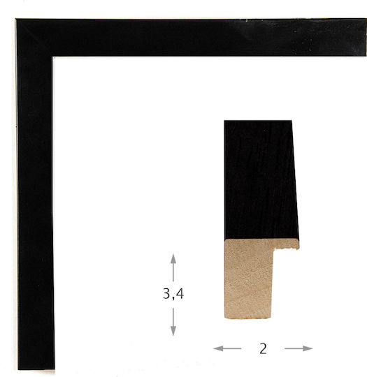 Casetă din Lemn Negru Shadow Box cu Geam 40x50cm Casetă din Lemn Negru Shadow Box cu Geam 40x50cm