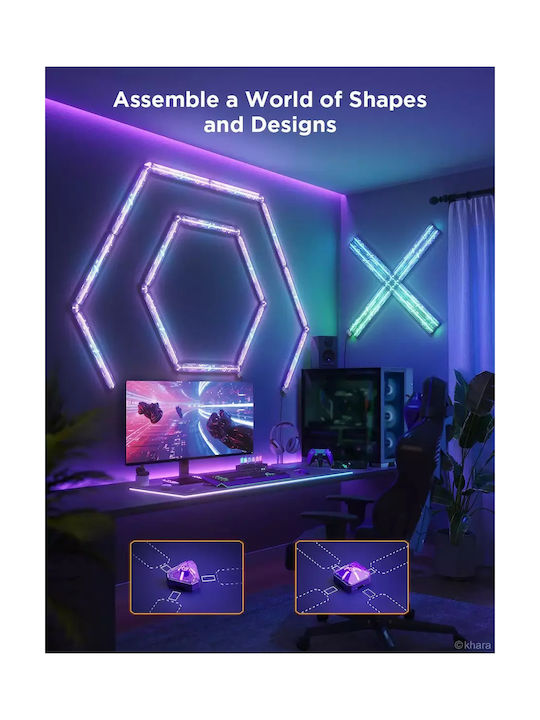 Govee Gaming Wall Expansion Kit WiFi Decorative Lamp Bar Light 2pcs