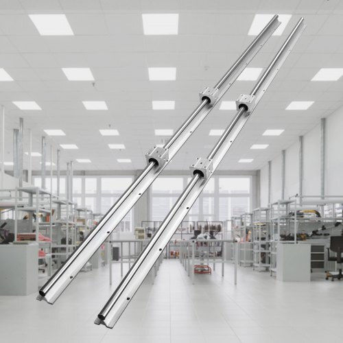 Vevor Σετ Οδηγών Sbr20 1500mm 2 Ράγες & 4 Οδηγοί Sbr20uu Cnc Μηχανές Zxdgsbr20mm15wnlnv0