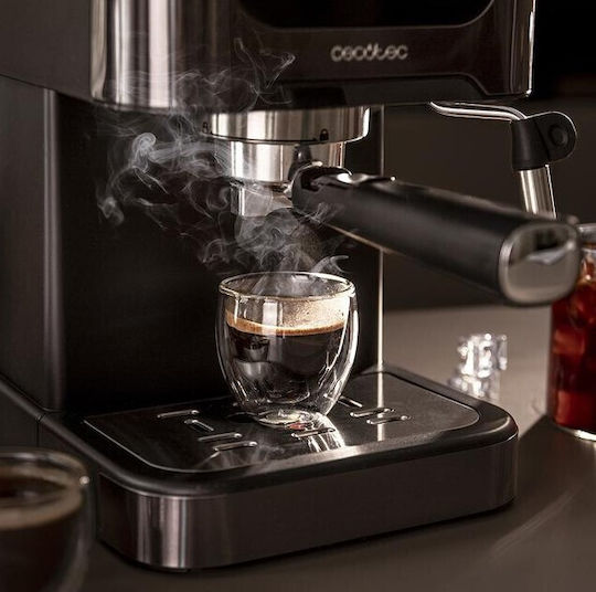 Cecotec Power Espresso Μηχανή Espresso Πίεσης 20bar Μαύρη