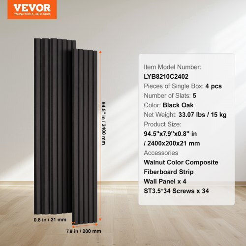 Vevor Ηχοαπορροφητικό Πάνελ (1τμχ) 20cm x 240cm