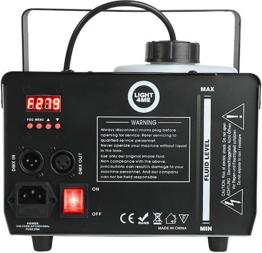 Light4me Μηχανή Καπνού 1500W με Ασύρματο Χειριστήριο