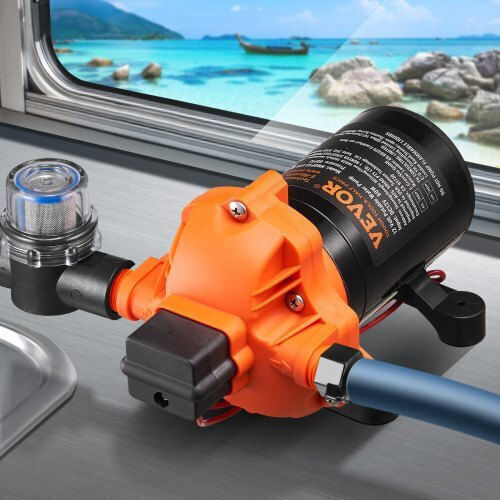 Vevor Diaphragm Pump 12v 1.8gpm 6.81 L Min 3-Chamber Pressure Switch 12vyysb3q18gvu9m9v9