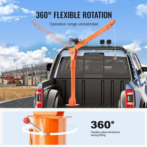 Vevor Electric Hoist for Weight Load up to 1.1t Orange