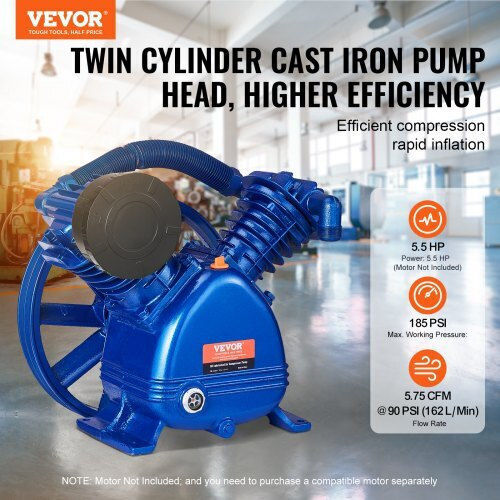 Vevor KQYSJBTSGBTCUHG46V0 Κεφαλή για Αεροσυμπιεστή 5.5hp