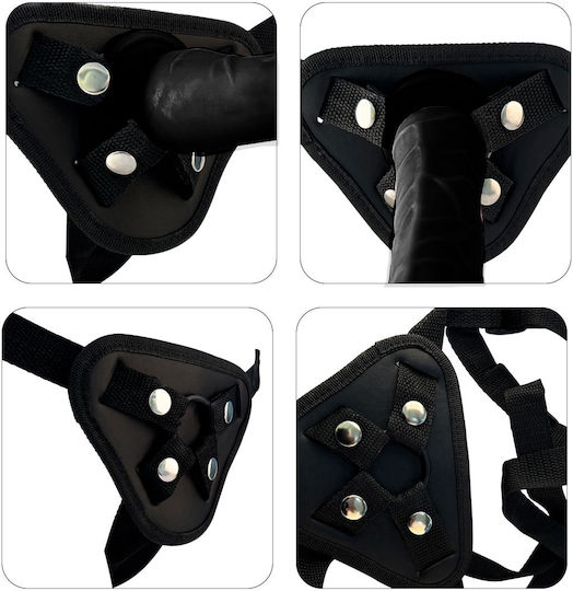 Ophelia's Dream Toys Harness-Serie Mars Dildo Schwarz 10qscd-002blk