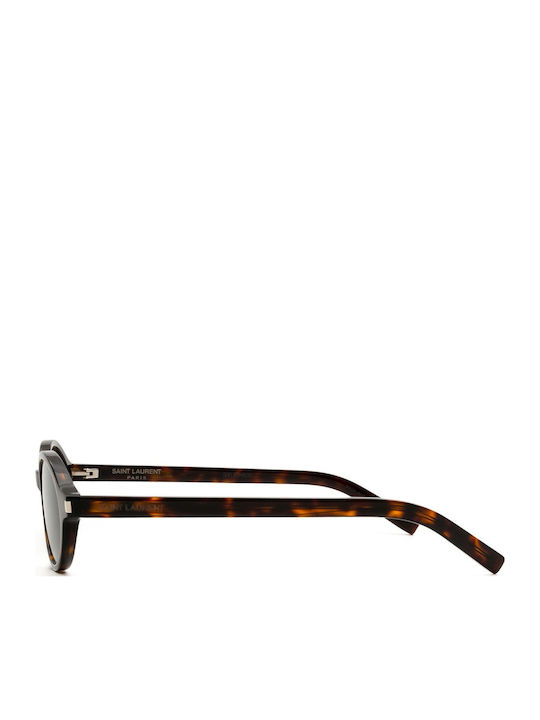 Ysl Jeanne Unisex Γυαλιά Ηλίου με Καφέ Ταρταρούγα Κοκκάλινο Σκελετό και Γκρι Φακό