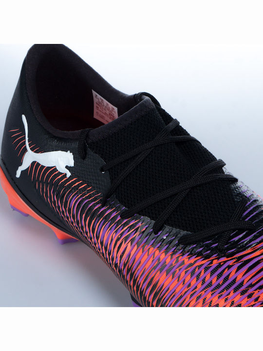 PUMA Future 8 Match Ποδοσφαιρικά Παπούτσια με Τάπες FG/AG Μαύρα
