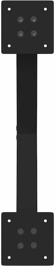 vidaXL Picior Metalic Mobilier 2 Bucăți Potrivit Pentru Masă / Măsuță / Birou 50x72cm Negru