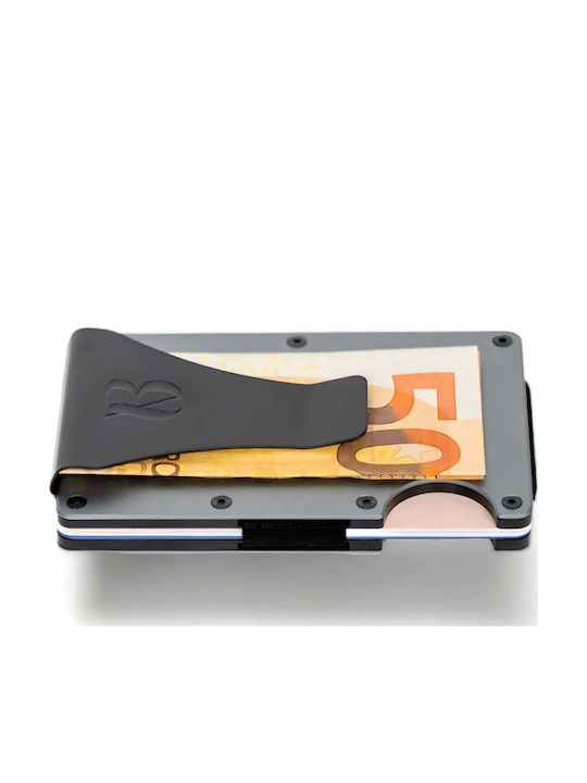Portofel bărbătesc Clește de bani cu RFID Gri