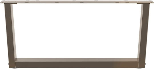 vidaXL Металик Крак За Мебели 2 Бройки Подходящ За Маса / Малка Маса / Офис 70x30см Кафяв