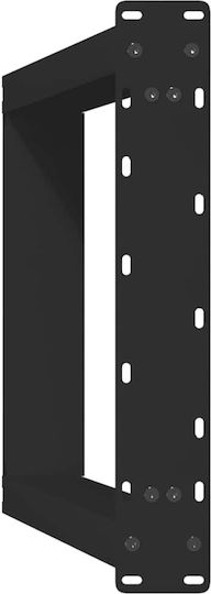 vidaXL Metallic Furniture Leg 2 Pieces Suitable for Table / Coffee Table / Office 50x72cm Black