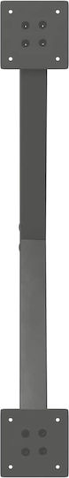 vidaXL Metallisches Möbelbein 2Stücke Für Tisch / Beistelltisch / Büro 70x72cm Anthrazit