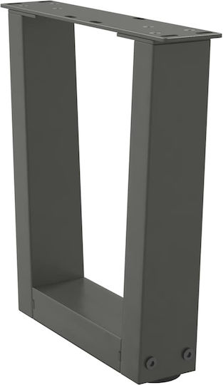 vidaXL Металик Крак На Мебел 2 Бройки Подходящ За Маса / Малка Маса / Офис 40x30см Антрацит