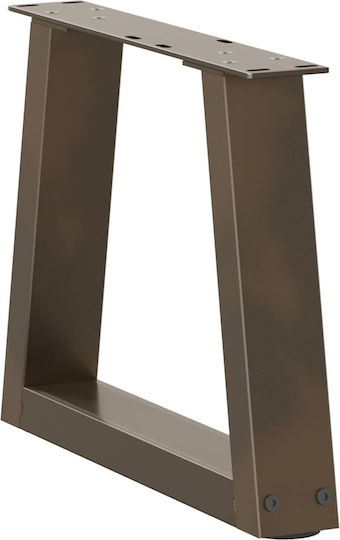 vidaXL Металик Крак На Мебел 2 Бройки Подходящ За Маса / Малка Маса / Офис 40x30см Кафяв