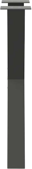 vidaXL Metallisches Möbelbein 2Stücke Für Büro / Tisch / Beistelltisch 50x72cm Anthrazit