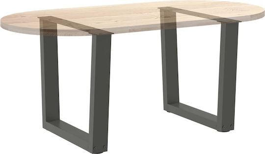 vidaXL Металик Крак За Мебел 2 Бройки Подходящ За Маса / Малка Маса / Офис 50x42см Антрацит