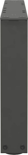 vidaXL Metallisches Möbelbein 2 Stück Für Tisch / Beistelltisch / Büro 60x30cm Anthrazit