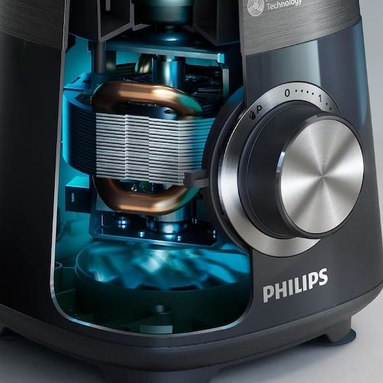 Philips 5000 Series Μπλέντερ με Γυάλινη Κανάτα 2 lt 1200W Μαύρο