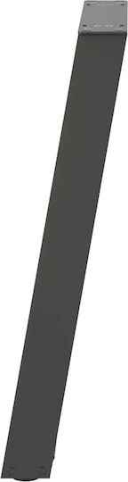 vidaXL Metallisches Möbelbein 2Stücke Für Tisch / Beistelltisch 28x72cm Anthrazit