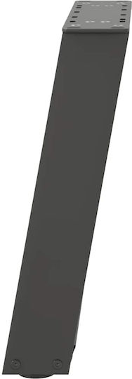 vidaXL Metallisches Möbelbein 2Stücke Für Tisch / Beistelltisch / Büro 38x42cm Anthrazit