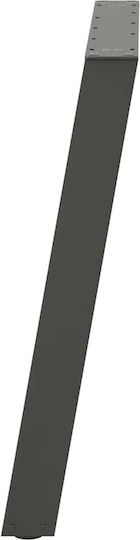 vidaXL Metallisches Möbelbein 2Stücke Für Tisch / Beistelltisch / Büro 80x72cm Anthrazit