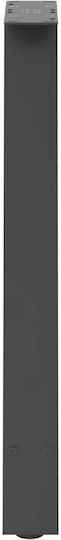 vidaXL Metallisches Möbelbein 2Stücke Für Tisch / Beistelltisch / Büro 60x72cm Anthrazit