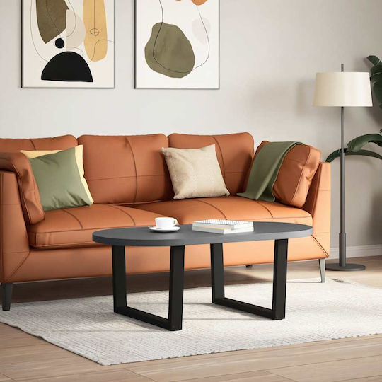 vidaXL Picior Metalic Pentru Mobilier 2 Bucăți Potrivit Pentru Masă / Măsuță / Birou 70x42cm Negru