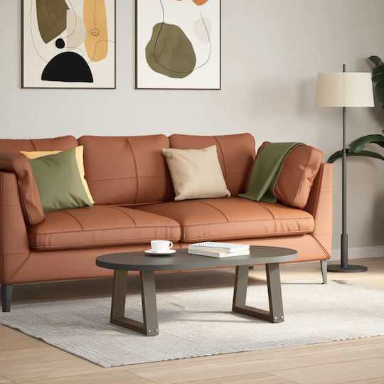 vidaXL Metallic Furniture Leg 2 Pieces Suitable for Table / Coffee Table / Office 30x30cm Brown