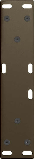 vidaXL Metallic Furniture Leg 2 Pieces Suitable for Table / Coffee Table / Office 38x42cm Brown