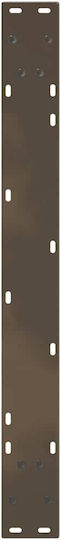 vidaXL Metallic Furniture Leg 2 Pieces Suitable for Table / Coffee Table / Office 100x72cm Brown