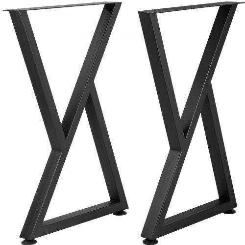 Vevor Picior Metalic Mobilier 2 Bucăți Potrivit Pentru Masă / Măsuță / Birou 71.12x45.72cm Negru