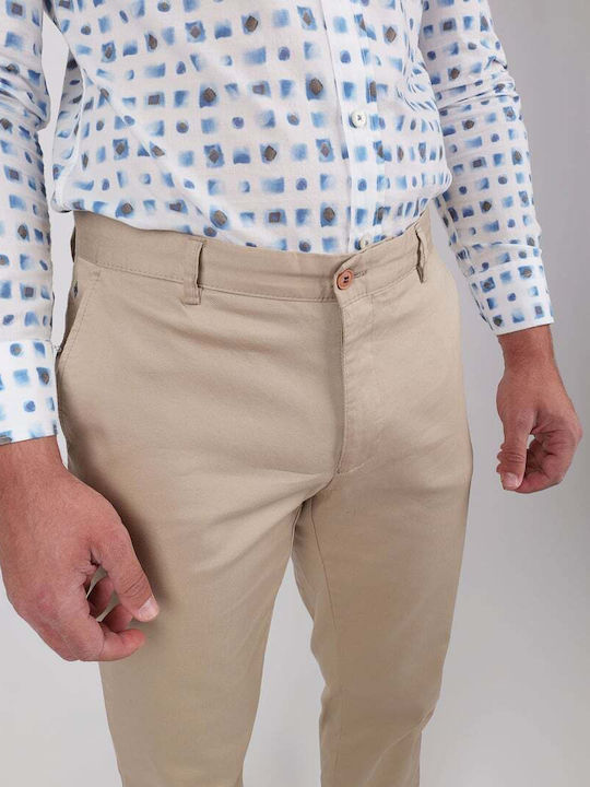 Trousers Chino in Regular Fit Light Beige