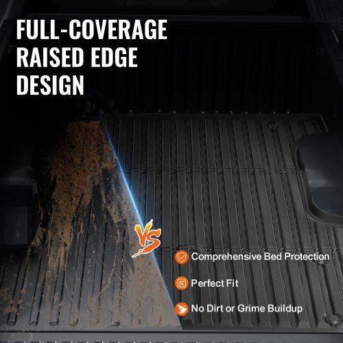 Vevor Σετ Μπροστινά και Πίσω Πατάκια 4τμχ για Toyota Tundra 2022-2024 Μαύρα