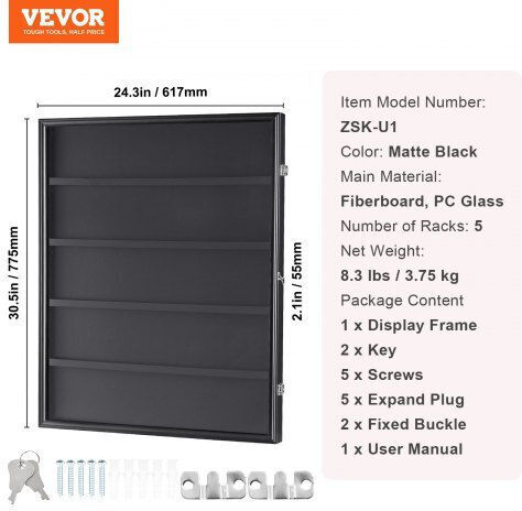 Vevor Product Display Stand W61.722xD77.47xH5.334cm