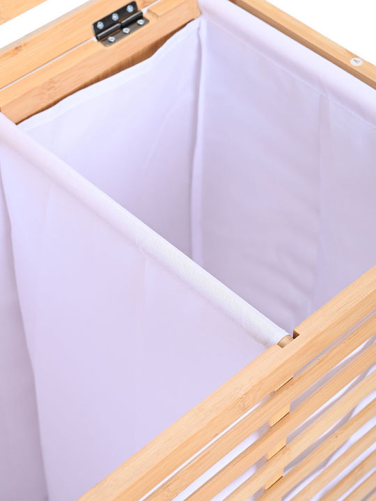 Estia Essentials Coș De Rufe Din Bambus 60lt Cu Capac 53x35x71cm Maro