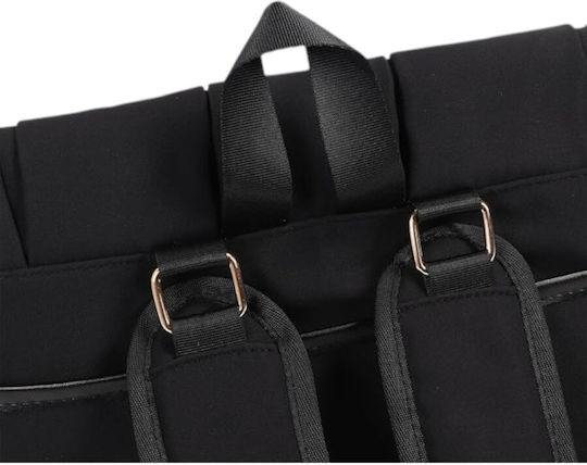 Queen Mother Backpack Diaper Bag Clary Black 42x30x12cm