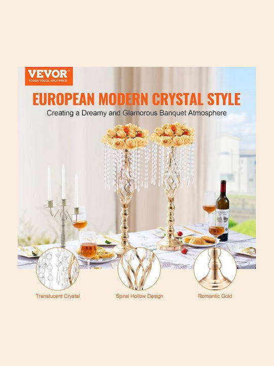 Vevor 10 Τεμ 55cm Ψηλή Κρυστάλλινη Βάση Λουλουδιών Γάμο Πάρτι Hlhpsjk55cm1cp4w7v0