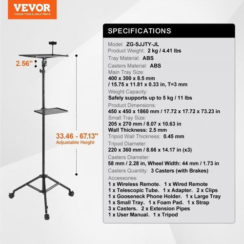 Vevor Βάση Στήριξης για Laptop έως 15.75" (SJJSTYYZJSTP3861GV0)