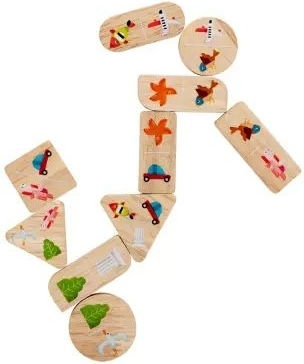 Ξύλινο Παιδικό Puzzle Domino, Φάρμα για 3+ Ετών 25pcs Oddy At Sea