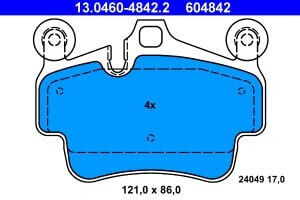 Ate Disc Brake Pad Set