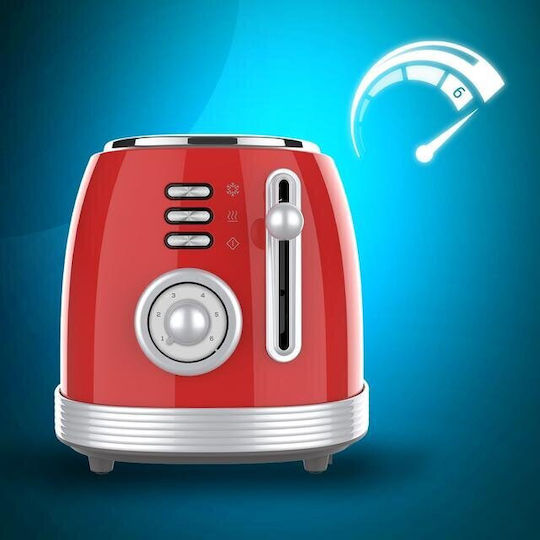 Cecotec Vintage Light Toaster 2 Schlitze 700W Rot