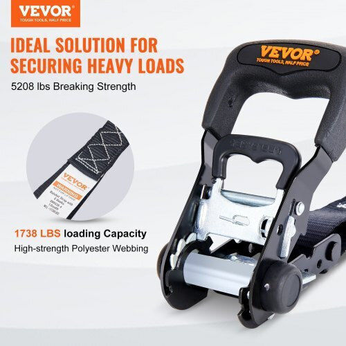 Vevor Σετ 4 Ιμάντες Δεσίματος Καστάνια Αντοχή 5208 Lb 1.6" X 8' Μεταφορές & Ασφάλιση Φορτίου Xgjldxgs16x84kegnv0