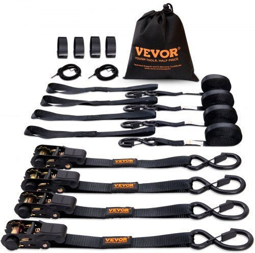 Vevor Σετ 4 Ιμάντες Δεσίματος Καστάνια Αντοχή 2200 Lb 1" X 15' Μεταφορές & Ασφάλιση Φορτίου Xgjldxgs1x154f4r0v0