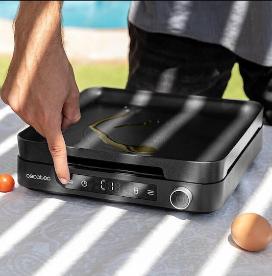 Cecotec Full Magma Grill Επιτραπέζια Εστία Επαγωγική Μονή Μαύρη