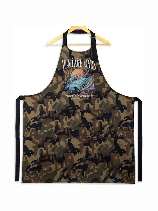 Koupakoupa Wizard Flying Car Șorț de Bucătărie Maro 31.5x20cm KP_28060_apron-army 1buc